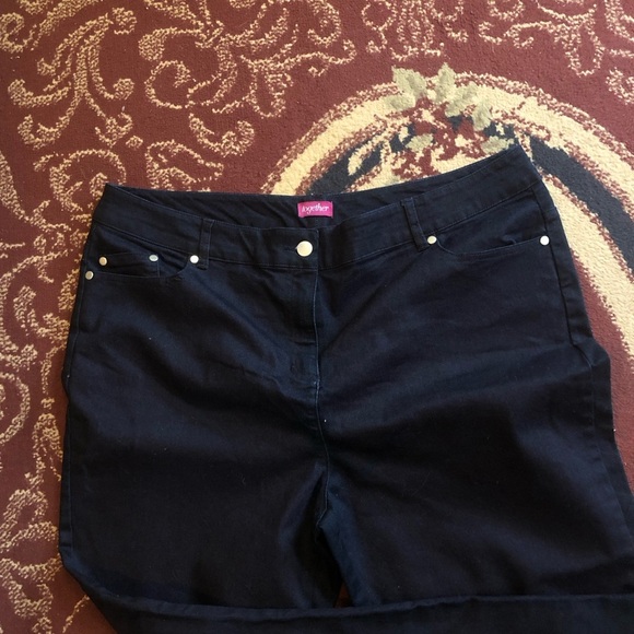 Together dark blue Straight Leg Jeans-size 18 38” round -worn once - Picture 3 of 9